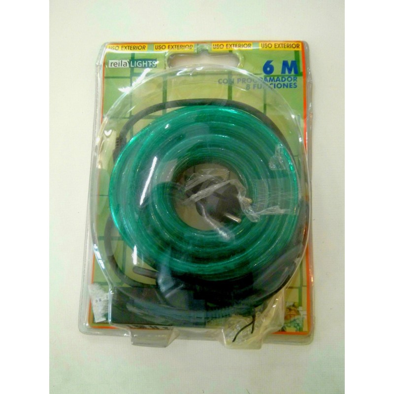 GUIRNALDA NADAL D´EXTERIOR FLEXILIGHT MULTIFUNCIÓ VERD 6M