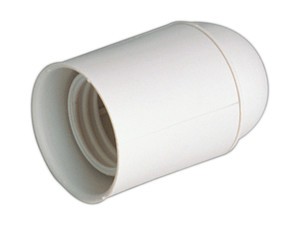 PORTALÀMPADA PLÀSTIC BLANC E-27