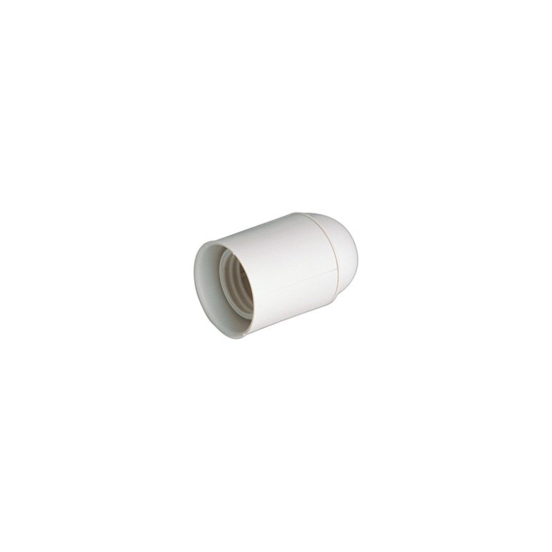 PORTALÀMPADA PLÀSTIC BLANC E-27