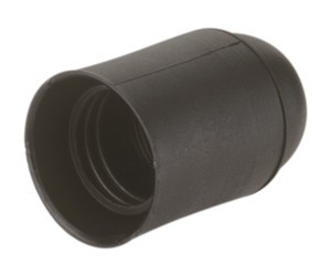 PORTALÀMPADA PLÀSTIC NEGRE E-27