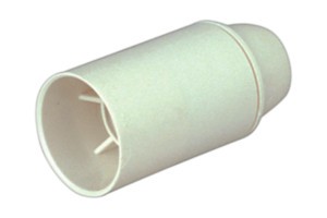 PORTALÁMPARA PLÁSTICO BLANCO E-14