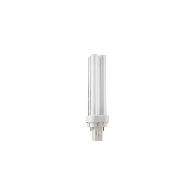 Bombilla bajo consumo Philips PL-C 2p 10w cálida