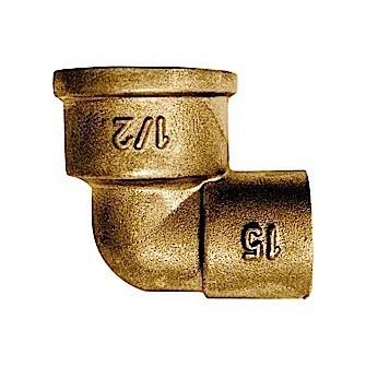 CODO PIPA LATÓN F-F 22-3/4