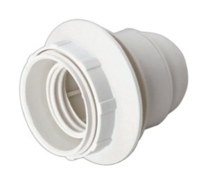 PORTALÁMPARA PLÁSTICO BLANCO PORTAROSCA E-27