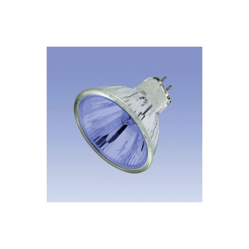 Bombilla halógena dicroica mr16 12V 50W azul