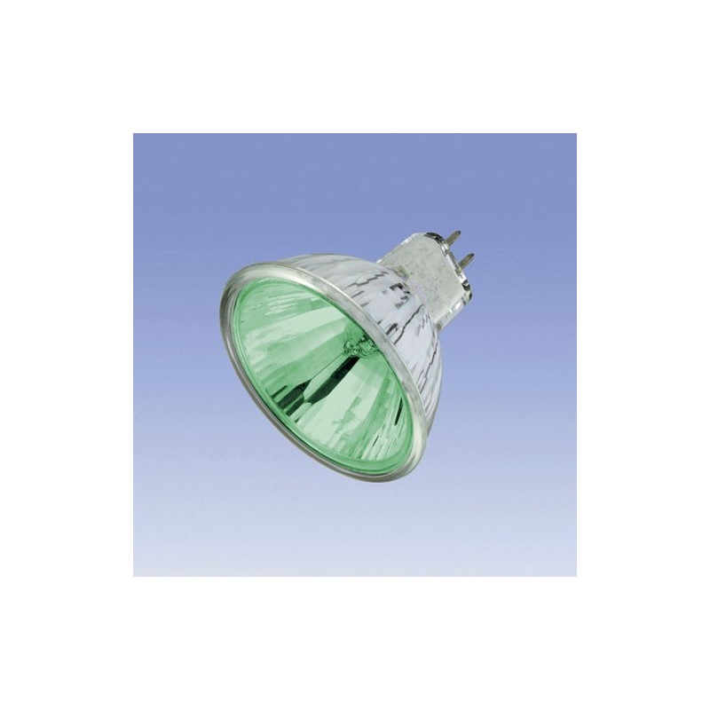 Bombilla halógena dicroica 12V 50W verde