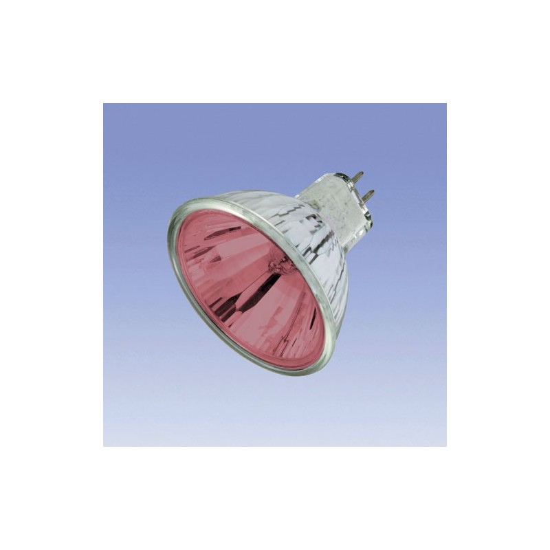 Bombilla halógena dicroica 12V 50W roja