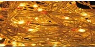 GUIRNALDA DE INTERIOR MICROBOMBILLAS 100 LUCES MULTIFUNCIÓN CABLE MISMO COLOR AMARILLO