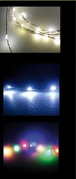 GUIRNALDA DE INTERIOR MINI 20 LEDS A PILAS FIJAS BLANCAS