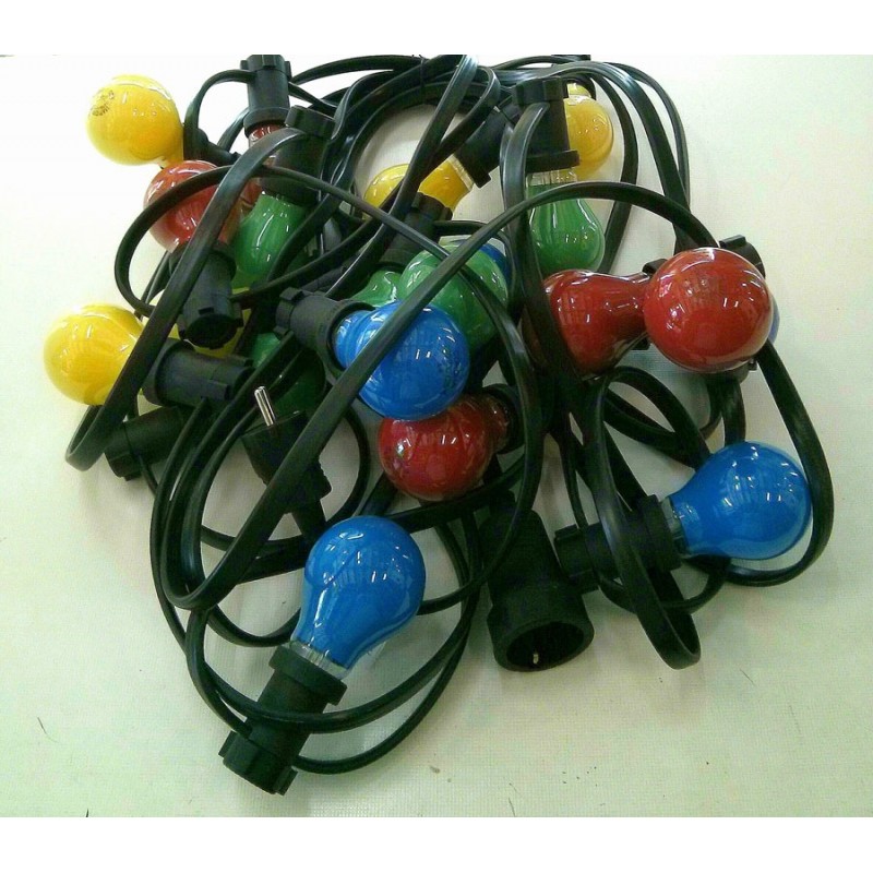 GUIRNALDA NADAL D´EXTERIOR E-27 MULTICOLORS 12M