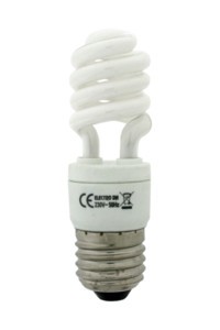 BOMBILLA BAJO CONSUMO ESPIRAL E-27 11W FRÍA